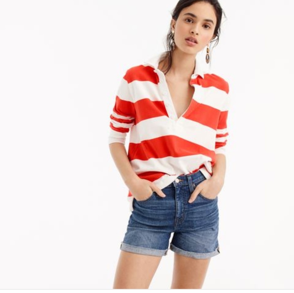Jcrew striped rugby shirt